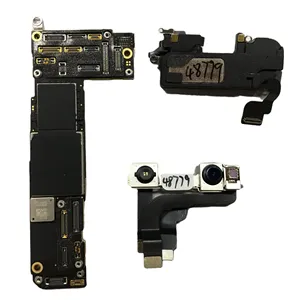 Pronto para enviar reparo ou montagem totalmente teste desbloqueio original para iphone 12 pro placa-mãe com face id 128gb 256gb