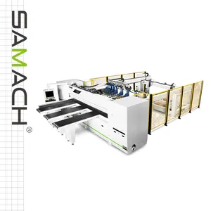SAMACH גבוהה באיכות נגרות פנל חיתוך קרן מסור כפול קרן CNC עץ מסור
