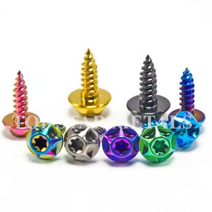 TMJ титановый болт M4x15 20 мм M5x15 17 20 мм m6x15мм Самонарезающий болт Кнопка Винт с головкой торкса для мотоцикла автомобиля - Product Image 6