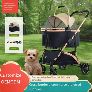 Kangdarpet Adjustable Large Small Pet <b>Cart</b> Light-<b>Folding</b> General Pet <b>Cart</b> with Three Cat Dog Capacity Can Be Dismantled Washed - Product Image 3