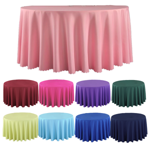 Tovaglia circolare in poliestere di fascia alta da 120 pollici per matrimoni e feste tessuto per banchetti - Product Image 1