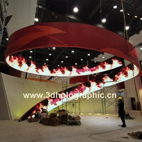 Pantalla LED Flexible para Interiores X,X OEM Personalizada, Pantalla LED Curva Suave para Publicidad Interior Especializada