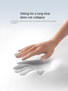 Coussin de chaise de bureau en mousse à mémoire de forme respirante en soie glace épaissie artefact sédentaire voiture hémorroïdes oreiller orthopédique confortable - Product Image 4