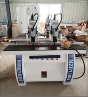 Machine de fraisage CNC pour portes de placards en bois avec serrure, machine CNC à servo-entraînement pour serrures de portes, machine unique