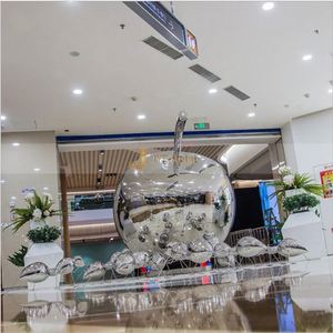 JYFMETAL Escultura de Pluma Art Deco Multifuncional, Duradera e Impermeable de Acero Inoxidable 316, Delicada Escultura Metálica para Montaje en Suelo Exterior - Product Image 2