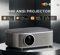 Projecteur intelligent HQ11W V660, puce 8 cœurs, décodage 4K, 3 Go + 64 Go DDR4, HDR10+, LED, 3600 lumens ANSI, stéréo HIFI, home cinéma