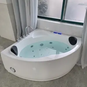 Ванная комната ванна спа-ванна водовороты для двух человек гидромассажная Ванна Угловая глубокая Ванна гидромассажная Ванна