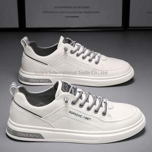 Men's Winter/Spring 2024 Small <b>White</b> <b>Casual</b> <b>Shoes</b> Slip-On Sports Sneakers with PVC Insole and Trending Mesh Lining - Product Image 3