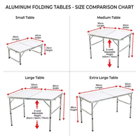 Table pliante légère et portable en alliage d'aluminium avec plateau en MDF, pieds réglables pour le camping, les pique-niques, les voyages en plein air et les barbecues