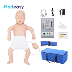 Maniquí de RCP Infantil <span class=keywords><strong>para</strong></span> Entrenamiento Médico y de Enfermería con Controlador Digital, Indicaciones de Voz y Sistema de Retroalimentación, Simulador de Primeros Auxilios <span class=keywords><strong>para</strong></span> Bebés - Product Image 1