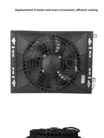 Réfrigérateur encastré 12V/24V DC pour conversion de camping-car, pour climatiseur de stationnement électrique à système split turbo diesel dissimulé 404