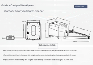 Abrepuertas de Garaje de Montaje Lateral que Ahorra Espacio, Diseño Suspendido para Portones Automáticos Residenciales y Comerciales - Product Image 6