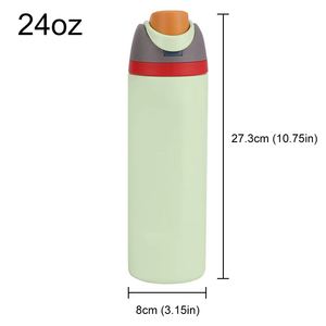 19-32oz Portable Stainless Steel Sports Water Bottle Vacuum Thermal Insulated Mug Straw Belly Cup for Travel Outdoor Camping - Product Image 5