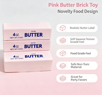 Jouet à presser en PU super doux et à récupération lente, en forme de bâton de beurre, mignon et créatif, populaire en ligne, pour le plaisir sensoriel et le soulagement du stress