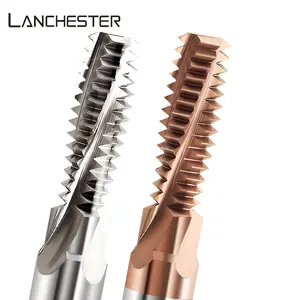 Lanchester ithal tungsten çelik iplik freze kesicisi M6M4 tam diş çok diş işleme merkezi sert alaşım freze kesicisi