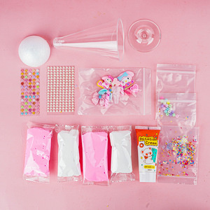 Matériaux en argile <span class=keywords><strong>comestible</strong></span> pour la simulation de coupes de crème glacée DIY créatives pour enfants, jouet pour filles, boîte colorée « Paradis des desserts » - Product Image 4