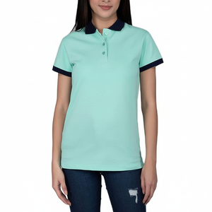 OEM Best-seller T-shirt polo pour femmes T-shirts polo de haute qualité pour dames avec motifs personnalisés et couleurs Chemise élégante - Product Image 1