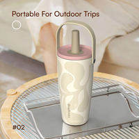Gobelet isotherme extérieur de haute qualité en acier inoxydable 304, à double paroi sous vide, portable et compatible avec les voitures