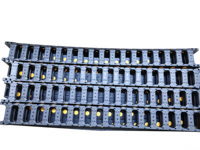 Portacables de Nylon Tipo Puente PA66 20*50mm con Hebilla Amarilla, Directo de Fábrica, Cadena Portacables Resistente para Máquinas CNC