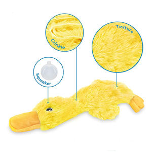 Forniture per animali domestici giocattolo per cani in peluche cigolante giocattoli per anatra cane con scricchiolatura morbida - Product Image 3