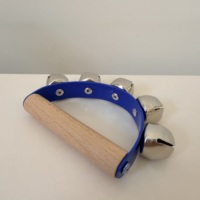 Wooden Leather Hand Bell Handheld Bell Factory Wholesale Children's Instrument Orff Instrument