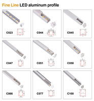 Profilé LED en Gypse Encastrable en Aluminium pour Cloisons Sèches et Plâtre, Éclairage Linéaire au Plafond pour Projets Commerciaux et Résidentiels