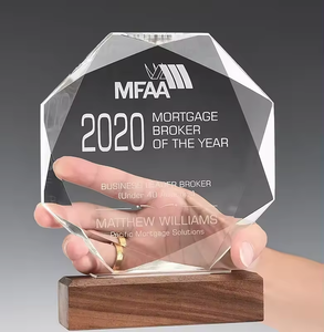 Giá rẻ bán buôn trống K9 Glass Trophy pha lê giải thưởng tùy chỉnh 3D Tinh thể thủy tinh giải thưởng danh hiệu - Product Image 3