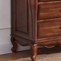 Commode en bois massif de style américain, armoire de rangement, meubles sur mesure pour la chambre à coucher et les consoles de salon.