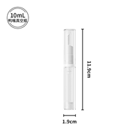 Flacon PET sans air pour soins des yeux 5ml/10ml/15ml Mini pompe à vide pour crème pour les yeux, sérum, shampoing, lotion et emballage de soins de la peau