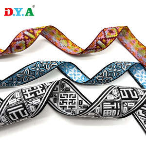 Tùy chỉnh chiều rộng <span class=keywords><strong>d</strong></span>ệt <span class=keywords><strong>d</strong></span>ân tộc Jacquard Webbing băng hình học Polyester Webbing cho Diy phụ kiện may <span class=keywords><strong>m</strong></span>ặc Túi - Product Image 4