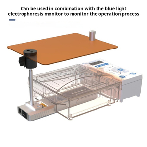 Système d'alimentation intégré pour électrophorèse horizontale sur gel portable – Séparation d'<span class=keywords><strong>ADN</strong></span>, ARN et acides nucléiques en laboratoire – Électrophorèse sur gel d'agarose - Product Image 4