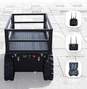 Plataforma móvil todoterreno, chasis de tanque Rc, tanque de pista de Metal con controlador, vehículo de orugas anfibio, - Product Image 5