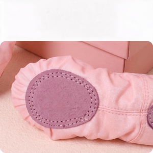 Zapatillas de Ballet con Brillantina Rosa, Calzado de Baile Plano y Suave, con Correa Elástica, para Práctica en Estudio - Product Image 5