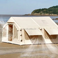 Grande tente gonflable bon marché imperméable extérieure de famille de camping d'air pour 8-10 personnes