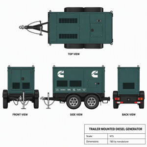 Generador Diésel Portátil de 20kVA con Base de Deslizamiento, Cummins, Perkin, Isuzu, con Certificación EAC, EPA y CE, para Granjas, Hogares y Eventos al Aire Libre, Fácil Mantenimiento - Product Image 1
