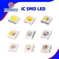 Puce LED Adressable Programmable Intégrant CI Intelligent RGB RGBW WS2812 SK6812 SK6813 WS2813 APA101, Formats 1515 2020 2427 4020 3535 5050