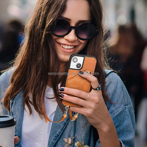 Spot Goods Funda <span class=keywords><strong>de</strong></span> teléfono con correa Crossbody Funda <span class=keywords><strong>de</strong></span> cuero para teléfono personalizada - Product Image 3