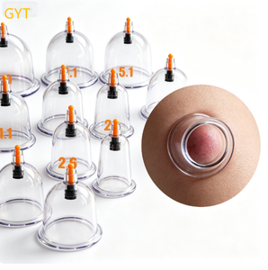 Vente en gros de ventouses jetables de haute qualité pour Hijama, ventouses en plastique avec pompe pour <span class=keywords><strong>massage</strong></span> corporel - Product Image 1