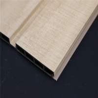 Panneau mural WPC au prix d'usine, ignifuge, résistant aux rayures, pour la décoration intérieure, pour les bureaux, les hôtels, décoration en bois de bambou, plastique PVC