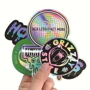 Autocollants d'<span class=keywords><strong>hologramme</strong></span> découpés à l'emporte-pièce personnalisés décalcomanies en vinyle <span class=keywords><strong>pour</strong></span> téléphones portables <span class=keywords><strong>pour</strong></span> appareil photo d'ordinateur électronique grand public vente en gros - Product Image 1