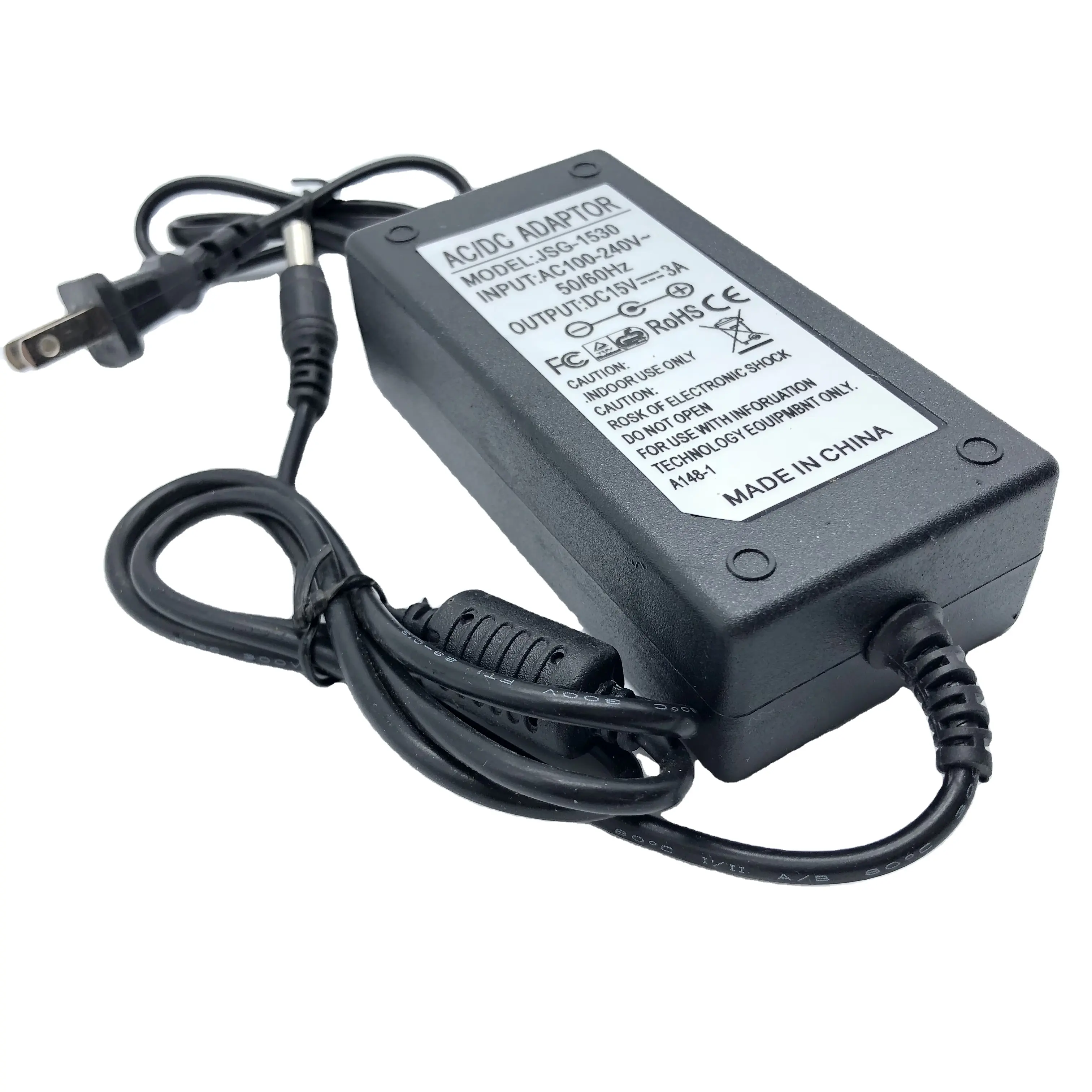 DC AC power supply 15V3A power adapter audio charger 15V3A video player Switching Power Supply Adaptor