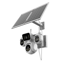 Caméra de sécurité extérieure OEM AOV 4G LTE 8MP CMOS avec suivi humain, détection, audio bidirectionnel, vision nocturne couleur et cloud, IP66