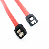 Cable Oem de 1M de largo Serial ATA, Cable Sata rojo de 7 pines SAS para disco duro, ordenador, SSD, Cable Sata de 1M