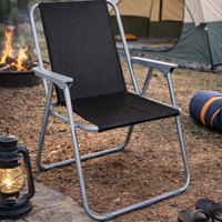 Chaise pliante d'extérieur légère en métal pour camping, patio, plage et barbecue en plein air – Vente en gros