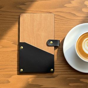Portafacturas de Cuero PU, Regalos Promocionales de Bienvenida, Moderno y Portátil, para Restaurantes, Hoteles, Cafeterías, Menú - Product Image 1