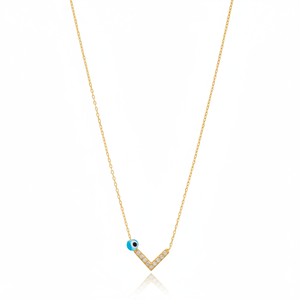 Boomerang-colgante de plata de ley 925 con diseño de ojo turco, joyería hecha a mano, para mujeres - Product Image 2