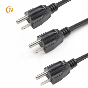 Us Plug Usa Ac 2 Pin America Braided laptop Computer power Cable IEC C7 Power Cord Female Cable electrical extension power cord