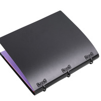 Cahier à spirales 5 étoiles rechargeable avec poches flexibles pour collège Cahier de notes à 3 anneaux de classeur de documents de 1 pouce