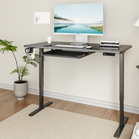 Prix d'usine – Bureau assis-debout moderne en fer à moteur unique avec tiroir, modulaire, réglable en hauteur, écologique et pivotant