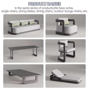 طقم أريكة خارجية، أثاث ترفيهي مقاوم للماء، أريكة متعددة الأشخاص، طاولة قهوة، مجموعة مع مسند للقدمين - Product Image 6